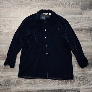🌴 Ann Taylor button down Velvet Tunic 🌴